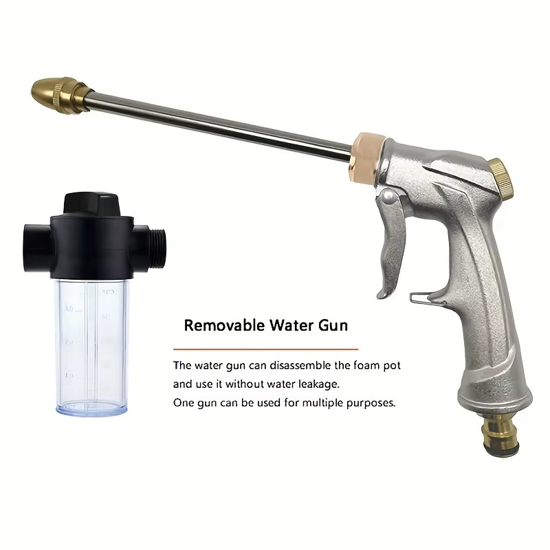 Buse de tuyau d'eau de jardin, buse d'irrigation de pelouse, pistolet à eau de lavage de voiture à h