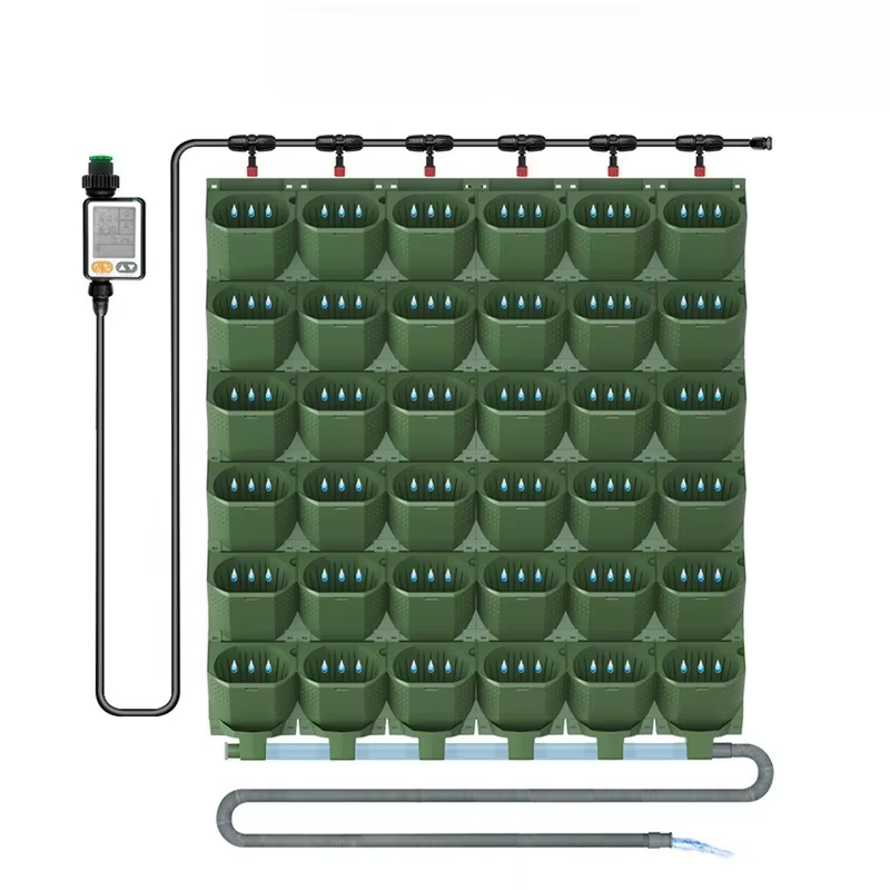 Morden plante mur Pot de fleur luxe balcon jardin Pot de plante système d'arrosage d'irrigation Inte