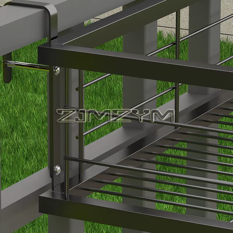 Mir de rangement pour pots de fleurs T1, supports de Cisco, étagère de jardinière de rail de balcon,