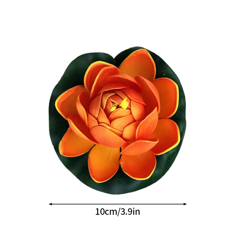 Fausse fleur de nénuphar en pot, ameublement de bouddha, poisson précieux, ornement décoratif, fleur