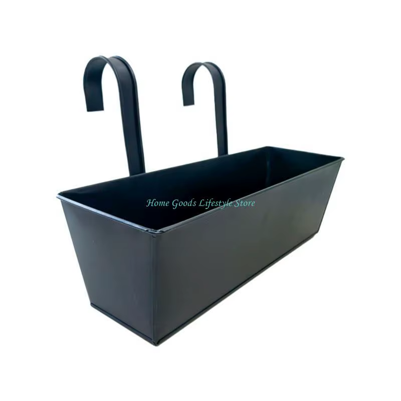 Pot fleurs suspendu E74E, pour balcon porche, jardinière balustrade pour décoration jardin affichage