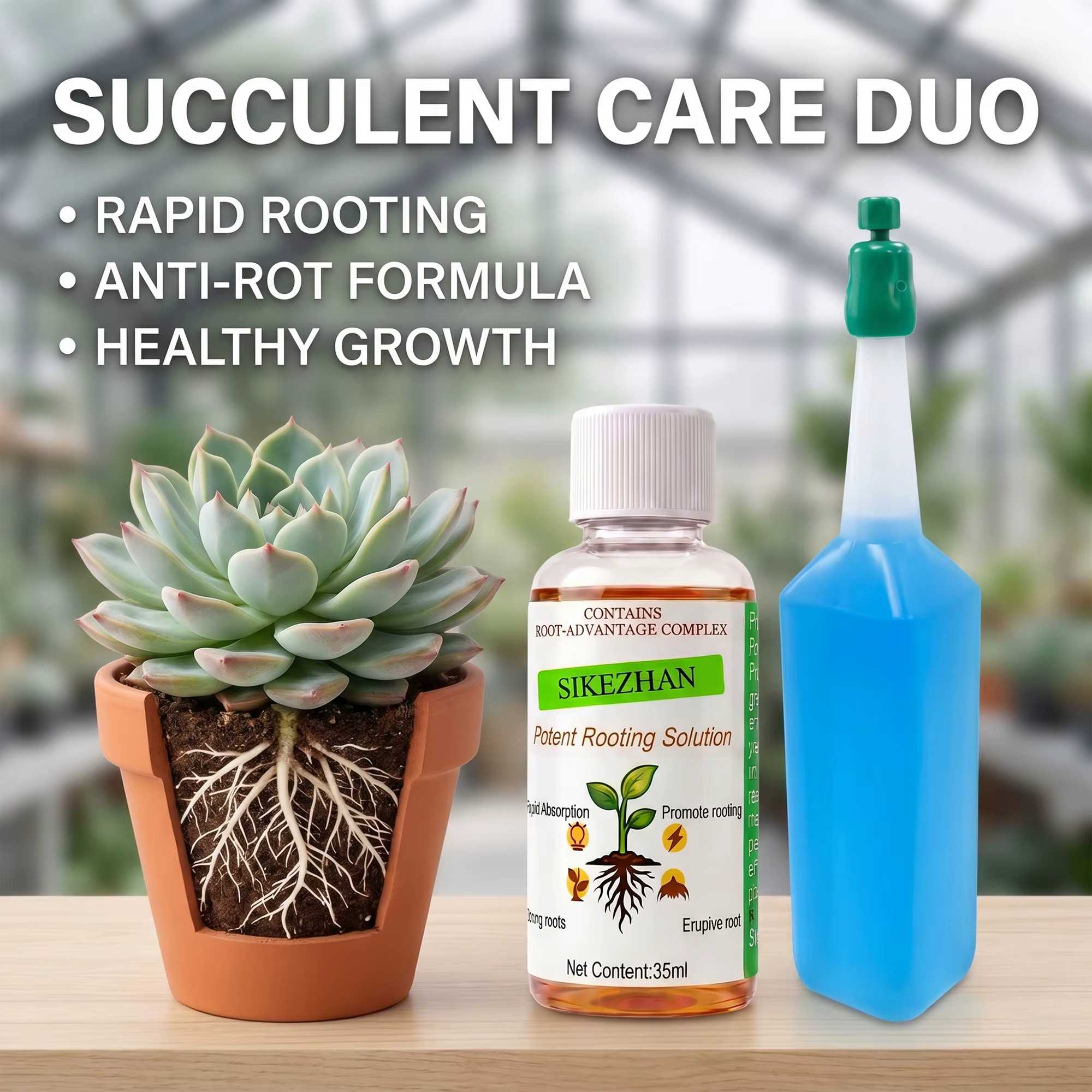 Kit de solution nutritive pour l'enracinement des plantes, stimulateur puissant de racines, prévient
