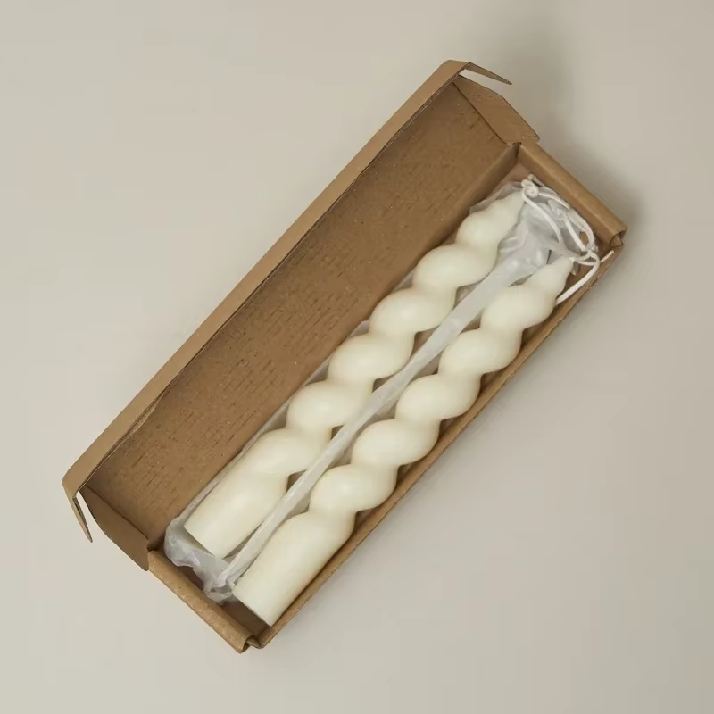 Bougies parfumées en spirale, 2 pièces, bougies décoratives coniques, décoration de maison, décorati