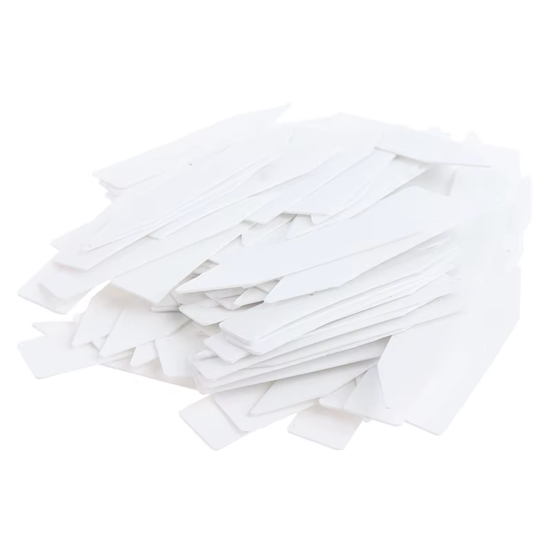 100 pièces 5*1 cm étiquettes de plantes de jardin étiquettes de plantes en PVC marqueurs de pépinièr