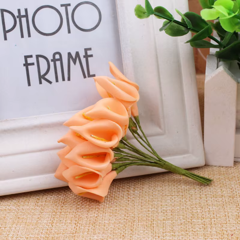 Mini fleurs artificielles en mousse PE, fausses fleurs pour décoration de maison, fête de mariage, g
