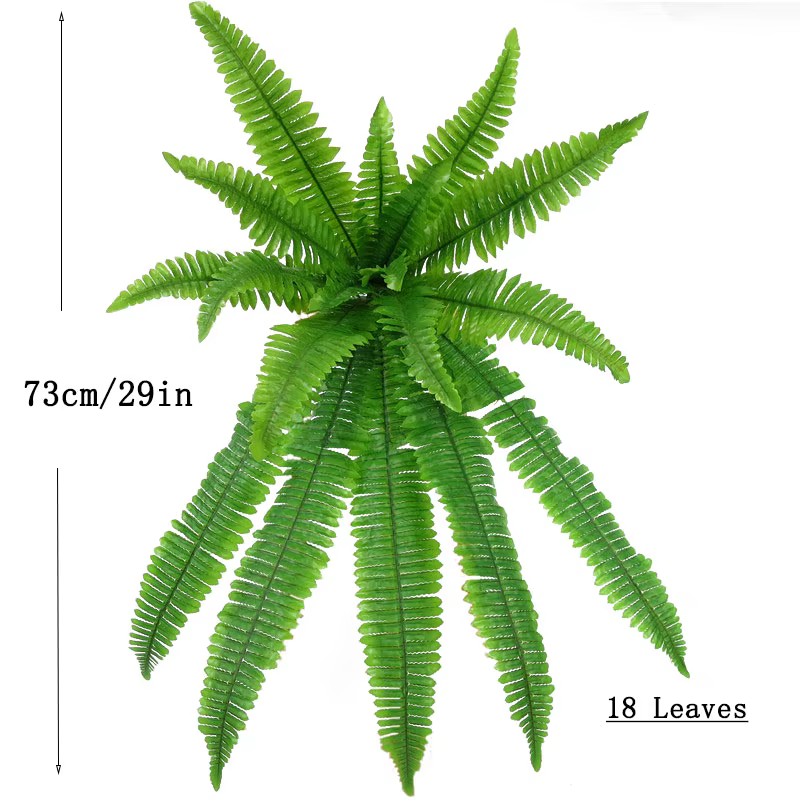 Plantes murales suspendues 73-115cm, feuilles persanes artificielles, fausses feuilles de fougère, p