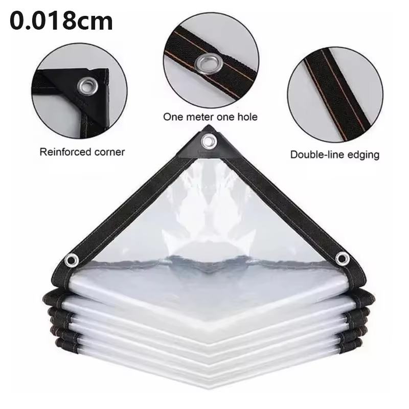 Bâche transparente imperméable pour jardin, bâche en Poly transparente, couverture pour plantes, tis