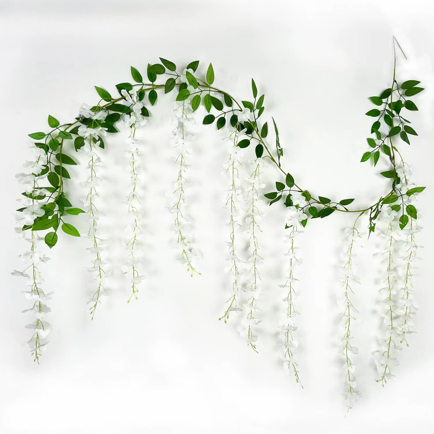Fleurs de glycine artificielles, guirlandes de décoration de mariage, guirlandes de plafond intérieu