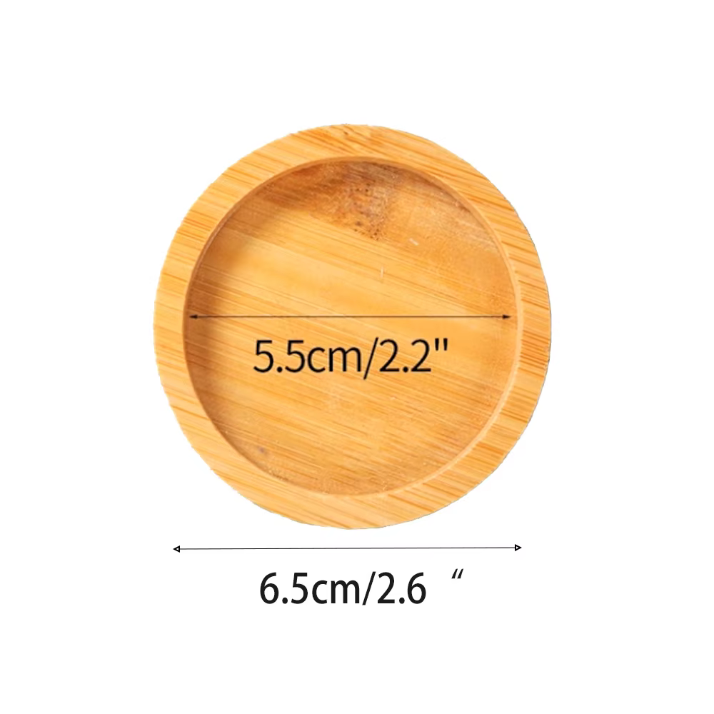 Plateau de Pot de fleur en bois de bambou, support pour plantes, Drainage d'intérieur Anti-décolorat