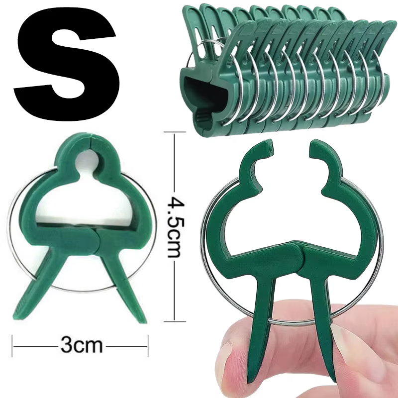 Clips de jardinage pour plantes, clips de support pour fixer les tiges, les fleurs ou les plantes gr