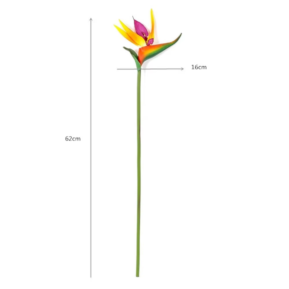 Nouvelle plante artificielle à longue tige, oiseau de paradis, toucher authentique, plantes artifici