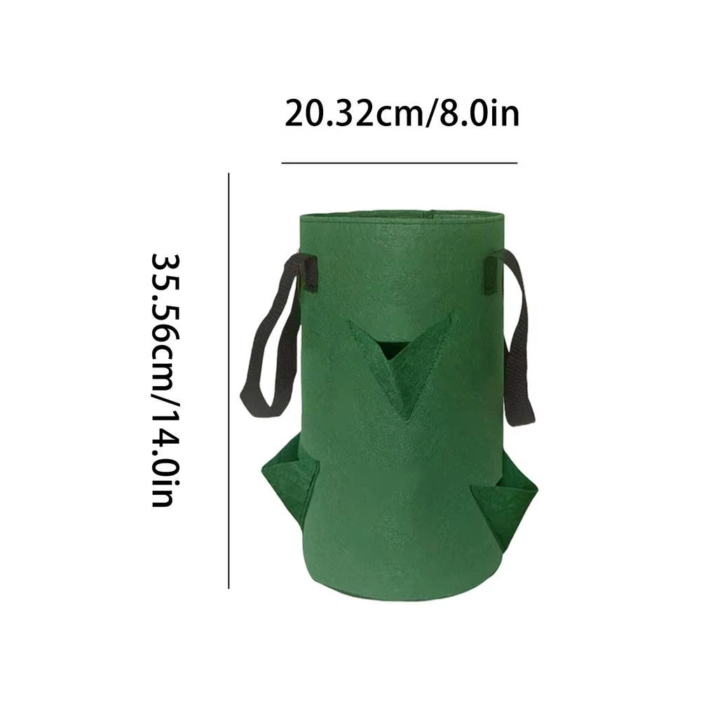Sacs de culture inversés pour tomates et fraises, 5 pièces, en tissu respirant et suspendable, avec