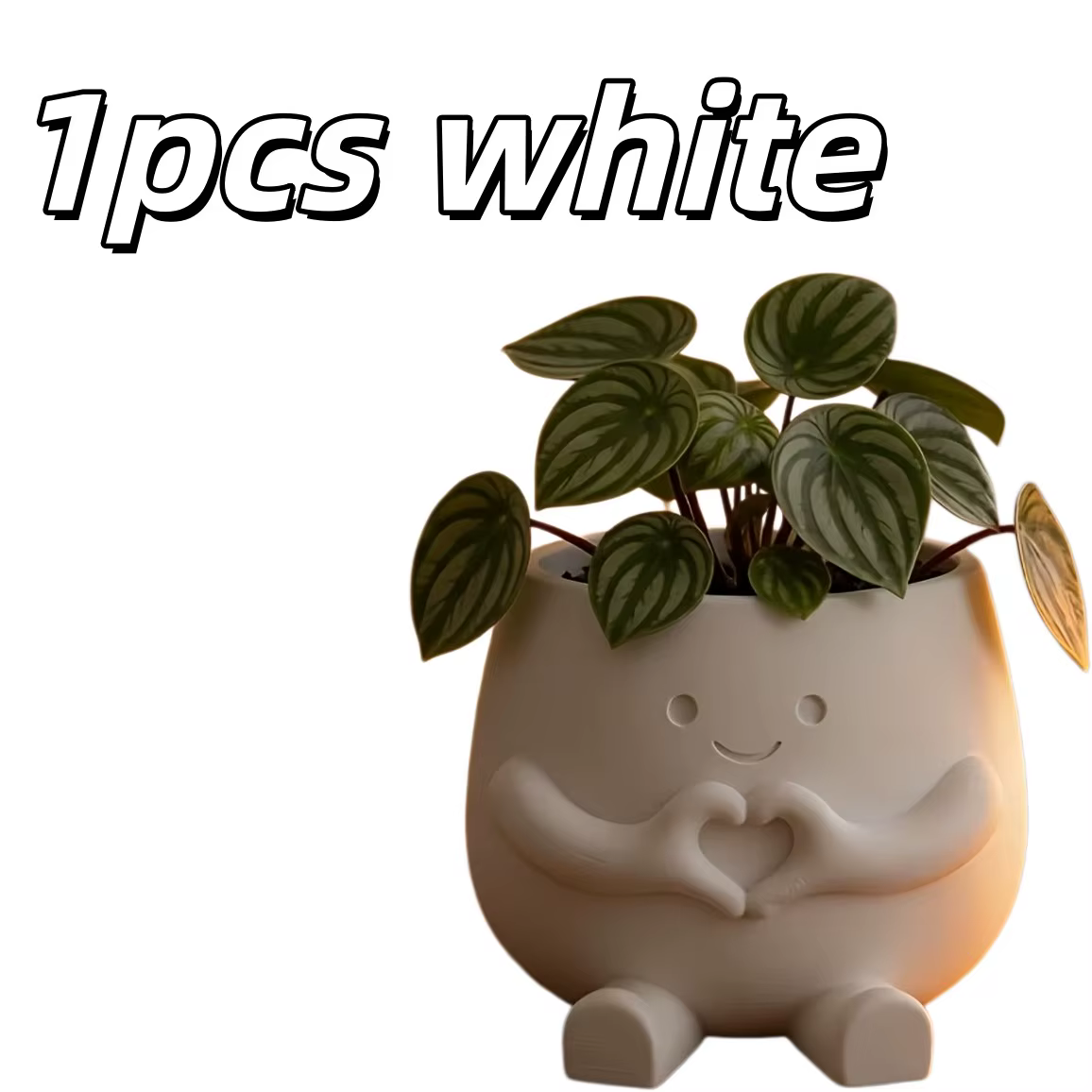 Ensemble de 4 pots de fleurs fonctionnels imprimés en 3D, fonctionnant également comme organiseur de