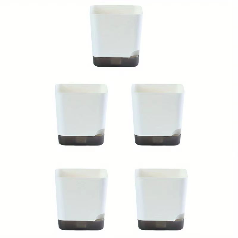Pot de plantes à arrosage automatique, jardinières de fleurs, Pots de fleurs modernes avec réservoir