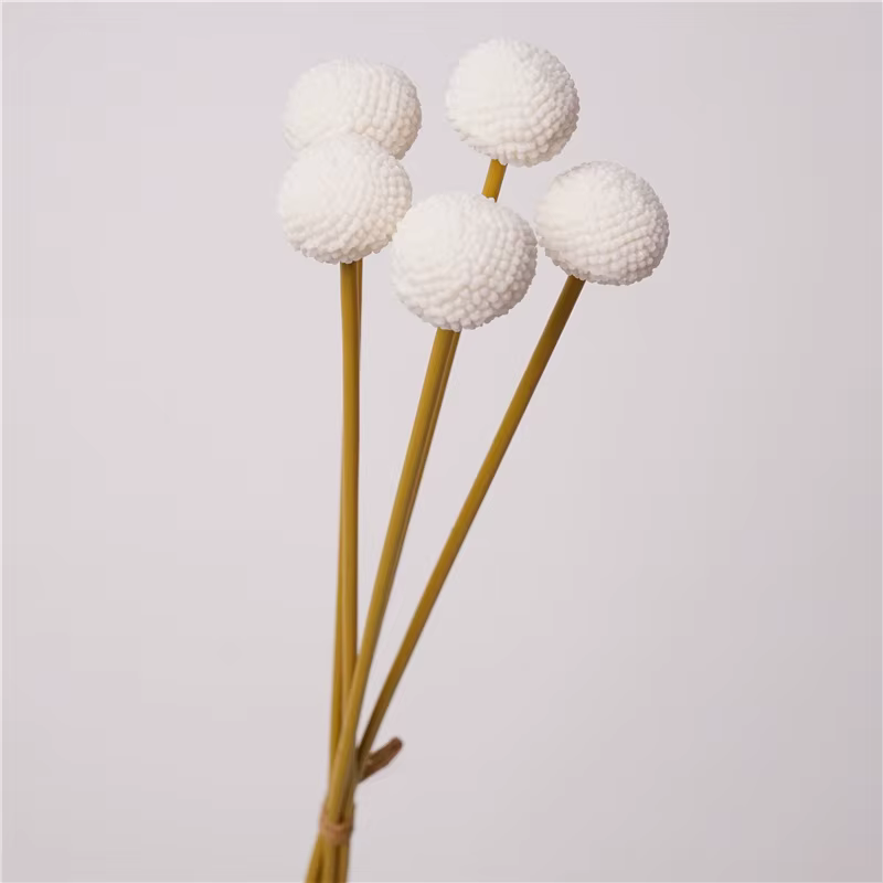 Bouquet de Simulation de boule d'or artificielle, 2 lots/55cm, matériaux floraux, décoration de mari