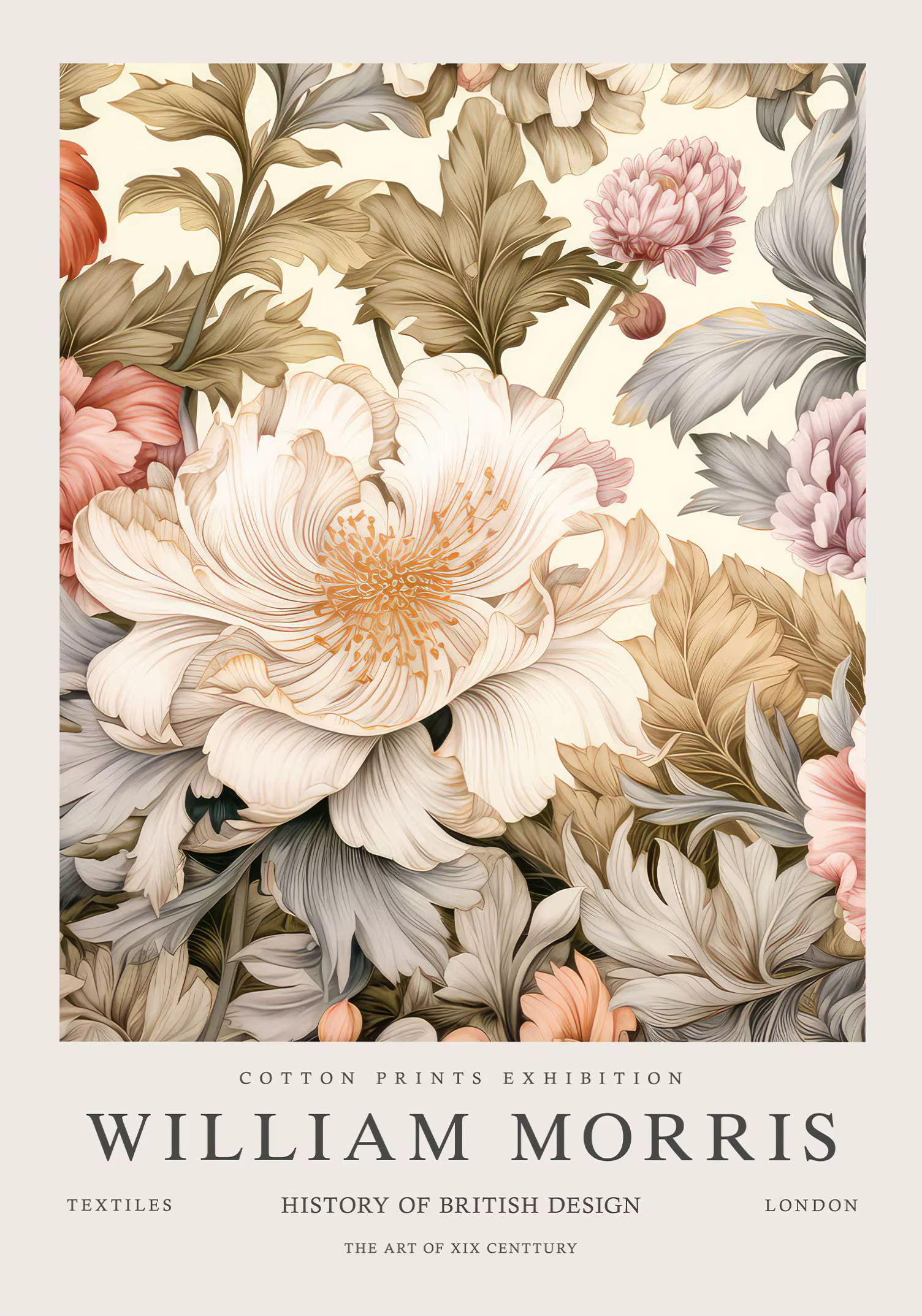 William Morris Animal papillon plante Art fleur colorée abstraite œuvre affiche toile peintures mur