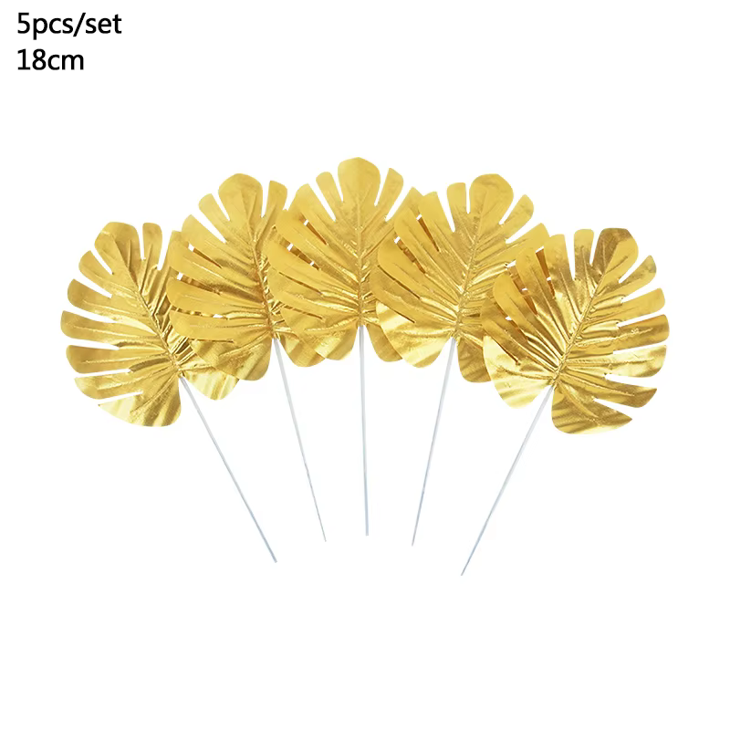 Feuilles de Palmier Artificielles, Fausse Plante Tropicale, Luau d'Hawaï, Décoration de Fête d'Anniv