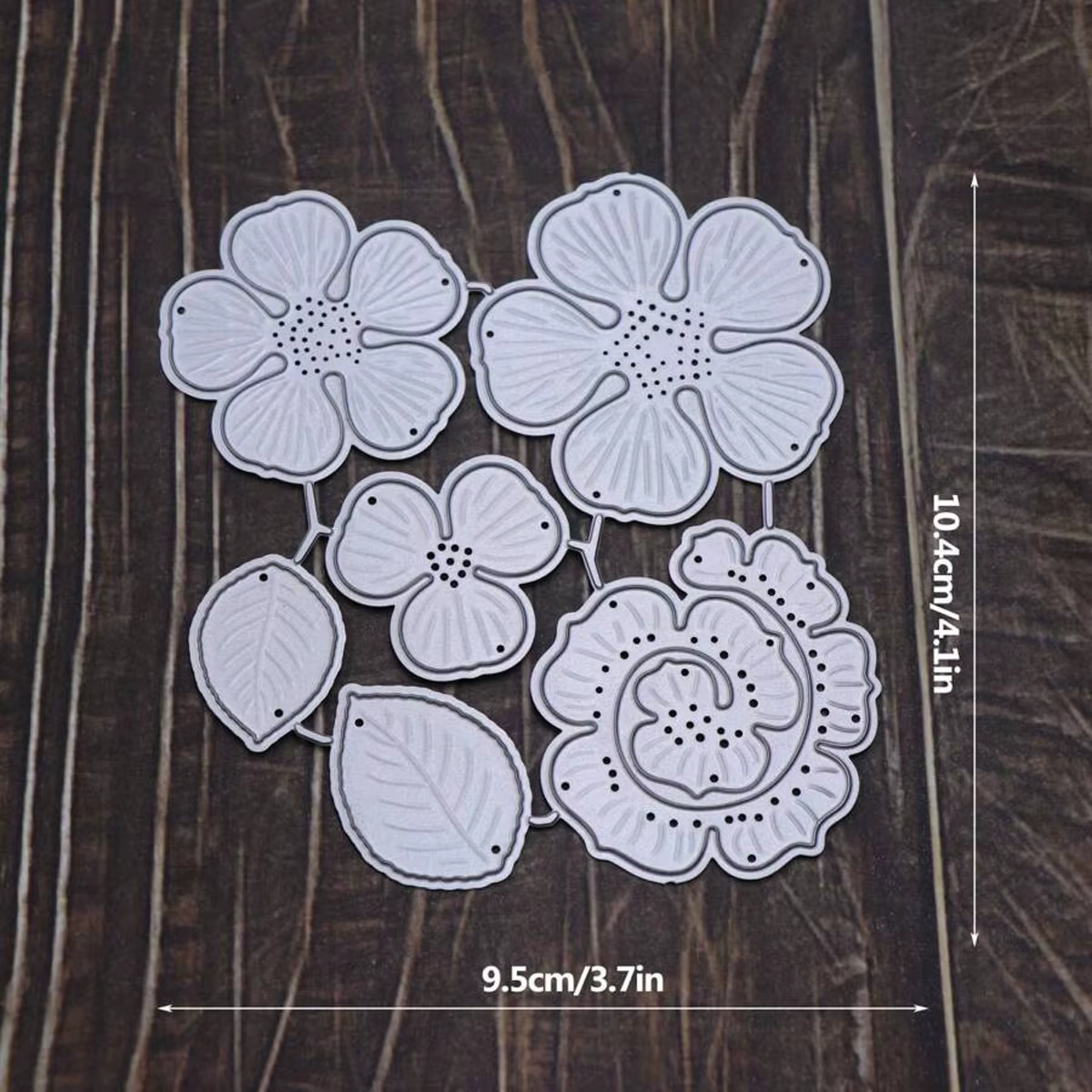 Moule de découpe en métal motif floral pour scrapbooking, décoration d'album photo et création de ca