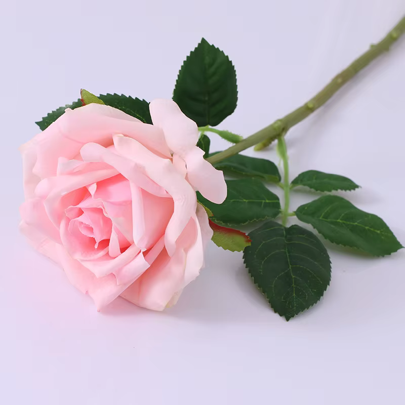 Roses artificielles à friser, Simulation de haute qualité, Bouquet de mariée, décoration de maison d