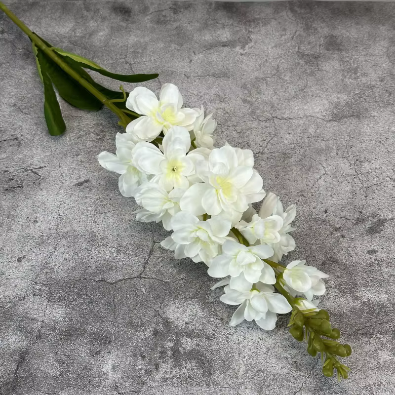 Branche de fleurs artificielles en jacinthe de verre, fausse couronne de fleurs, pour automne, décor