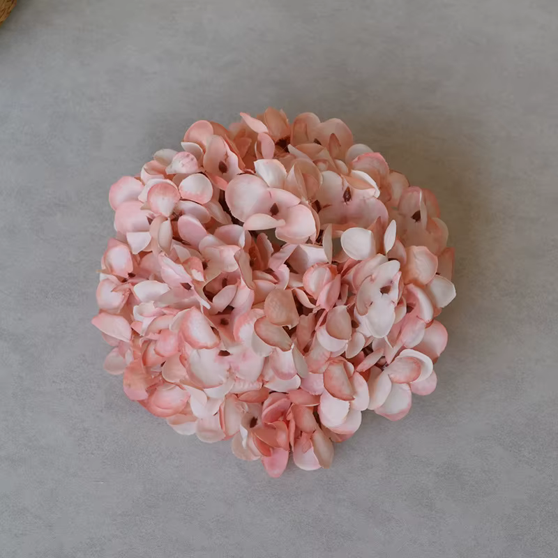 Tête d'hortensia 18cm, accessoires faits à la main, coiffure, fleur, fond de mariage, décoration mur