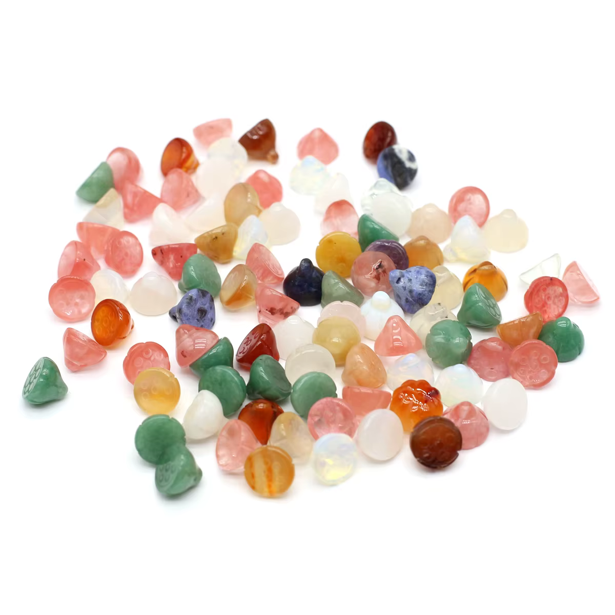 Pendentif en Pierre Précieuse Naturelle, Sculpté à la Main, Jouets de Décoration Exquis pour Bijoux,