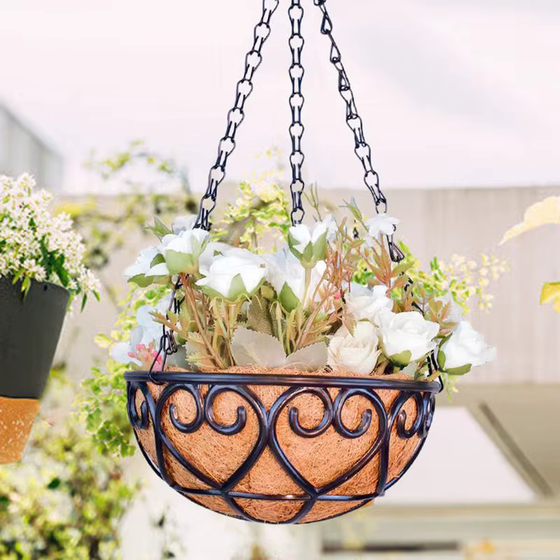 Panier suspendu pot de fleurs cocotier pot de fleur intérieur panier suspendu pots de fleurs plante