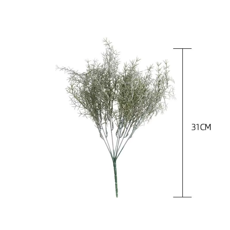 Tiges de romarin artificielles, plantes vertes factices, herbes artificielles réalistes pour la mais
