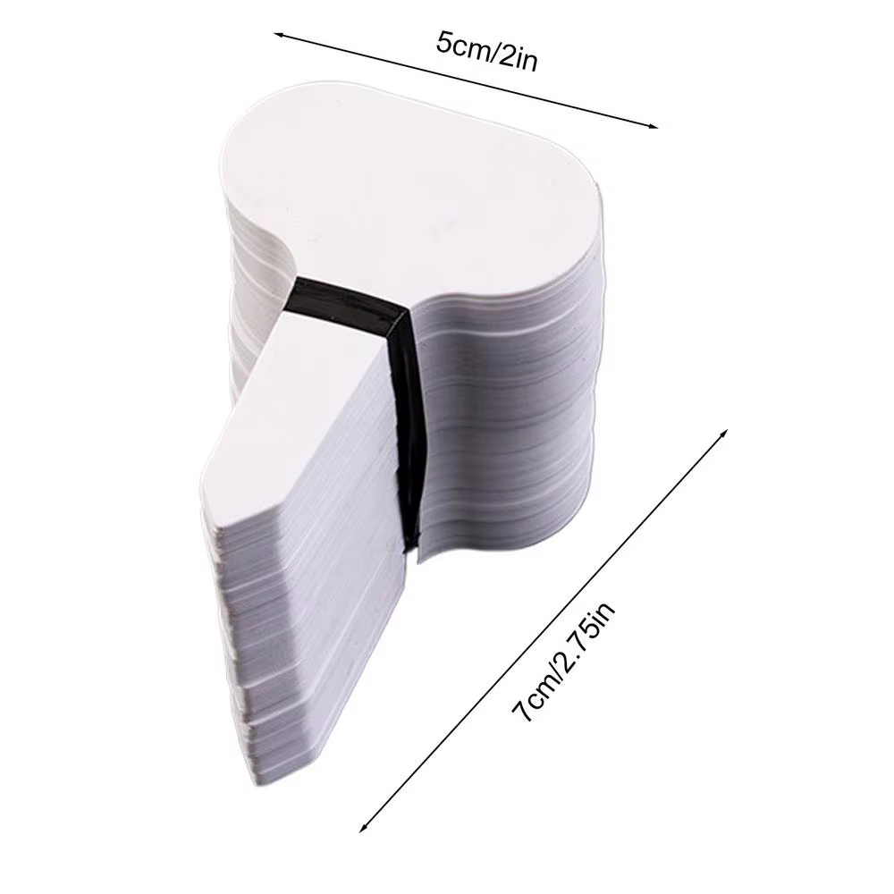 100 étiquettes de jardin blanches, étiquettes de plantes imperméables, panneaux de classification et
