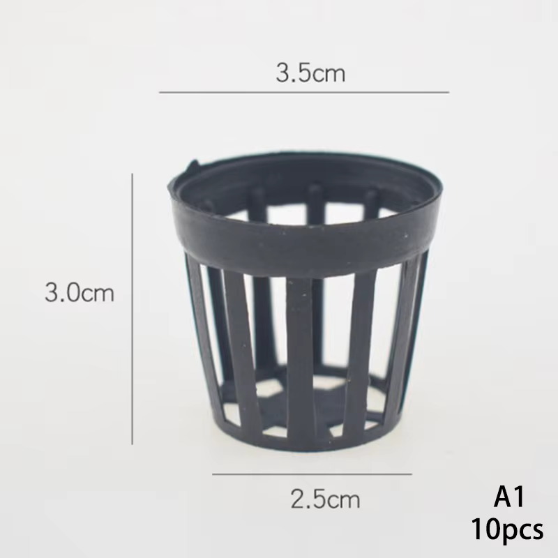 Pots en plastique pour plantes d'aquarium, panier de fleurs d'eau, pot de culture d'aquarium, décora