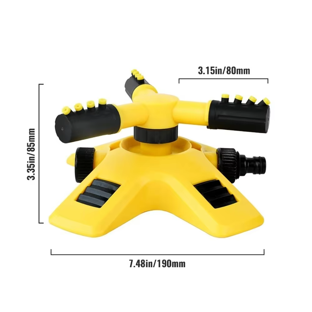 Arroseur d'eau rotatif automatique pour l'irrigation de pelouse de jardin, pulvérisateur de couvertu