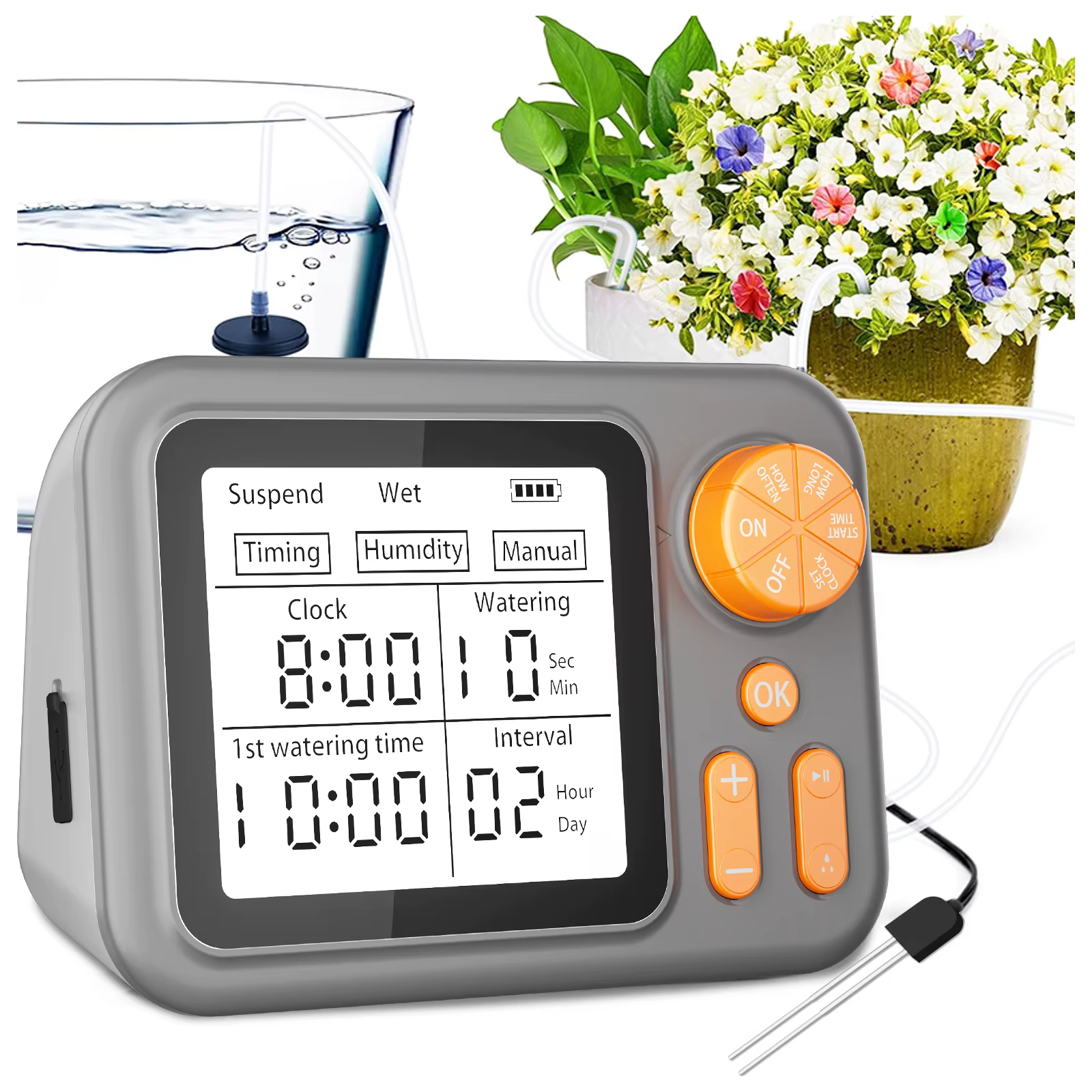 Kit d'irrigation goutte à goutte pour plantes d'intérieur, système d'arrosage automatique pour pots 
