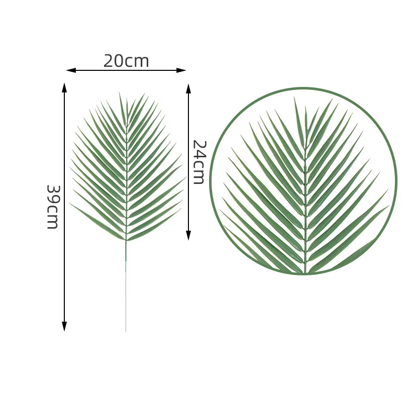 Feuilles de palmier Monstera Tropical, plantes artificielles pour décoration de fête à thème hawaïen