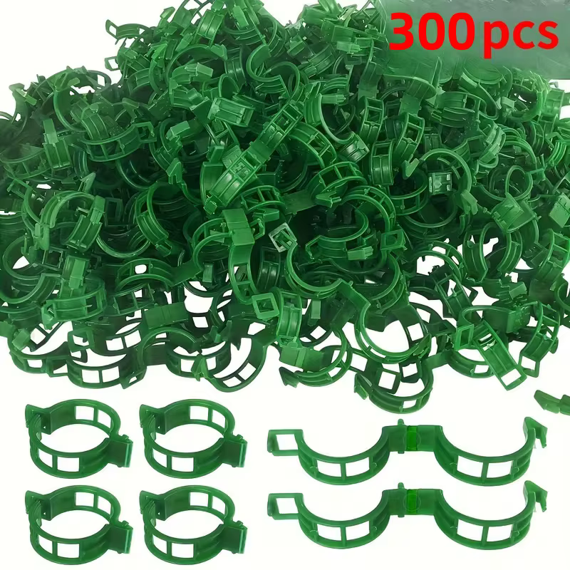 300 pinces à tomates, pour plantes grimpantes, pinces de support en plastique pour plantes, adaptées