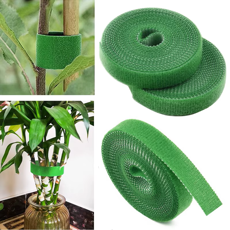3 rouleaux de ficelle de jardin verte, attaches pour plantes, Bandage pour plantes en Nylon, boucle 