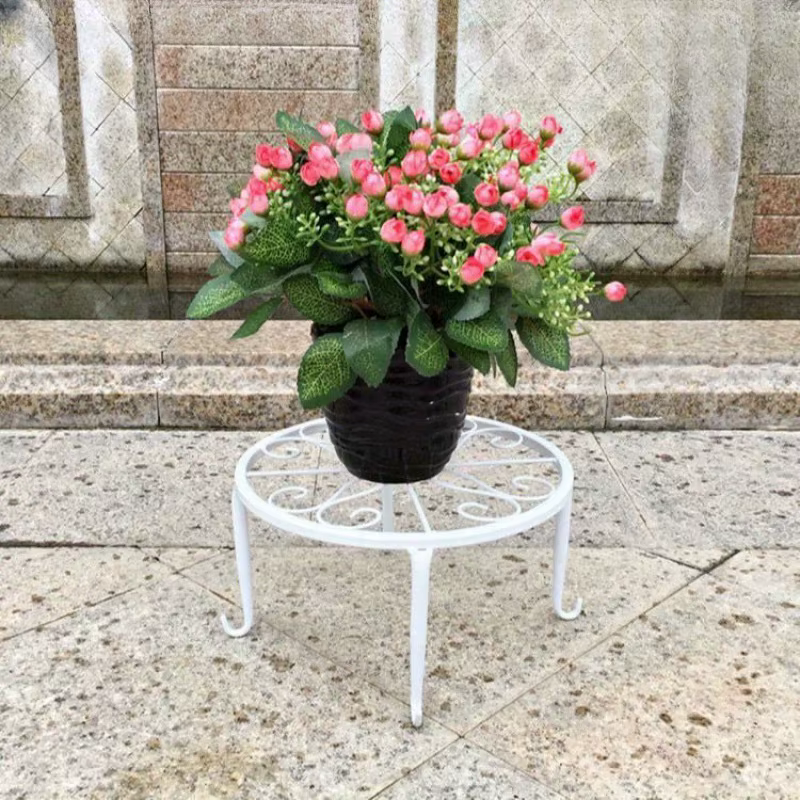 Support pour plantes en fer antirouille en métal robuste, 2 pièces, parfait pour les jardinières et 