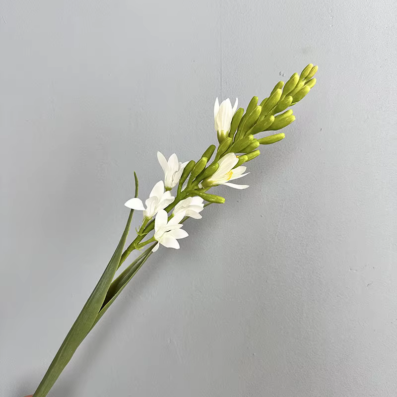 2 pièces artificielle jacinthe fleur bourgeon Agapanthus plante soie fausses fleurs Simulation nuit