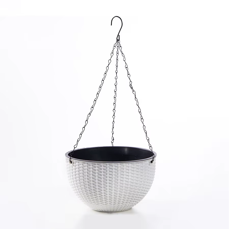 Pot de fleurs suspendu en plastique, panier suspendu pour intérieur et extérieur, culture de plantes