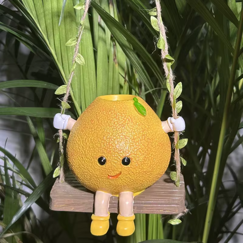 Nouveau pot de fleurs suspendu créatif pour plantes succulentes, décoration artisanale personnalisée
