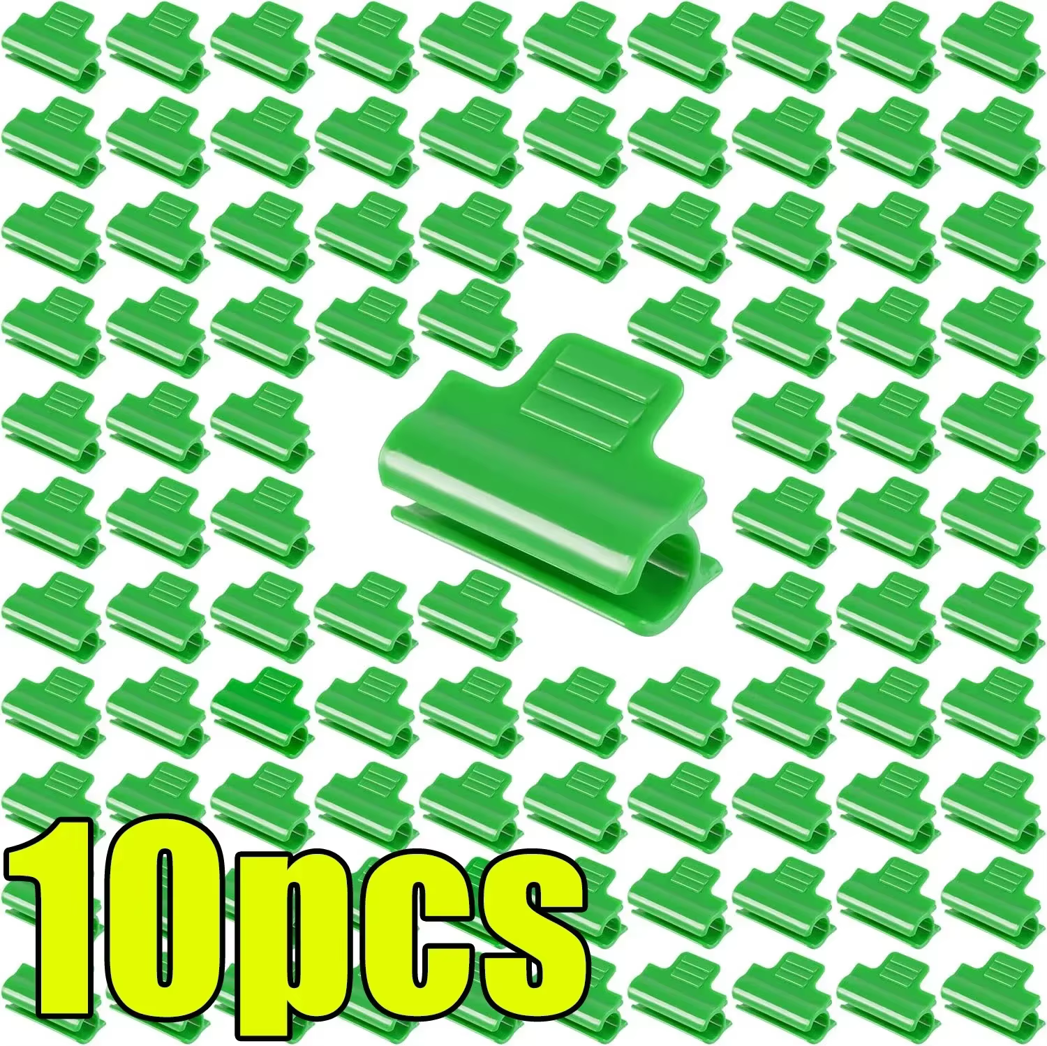 Serre-tuyaux de tunnel de jardin verts, clips de serre pour la fixation d'accessoires avec film isol