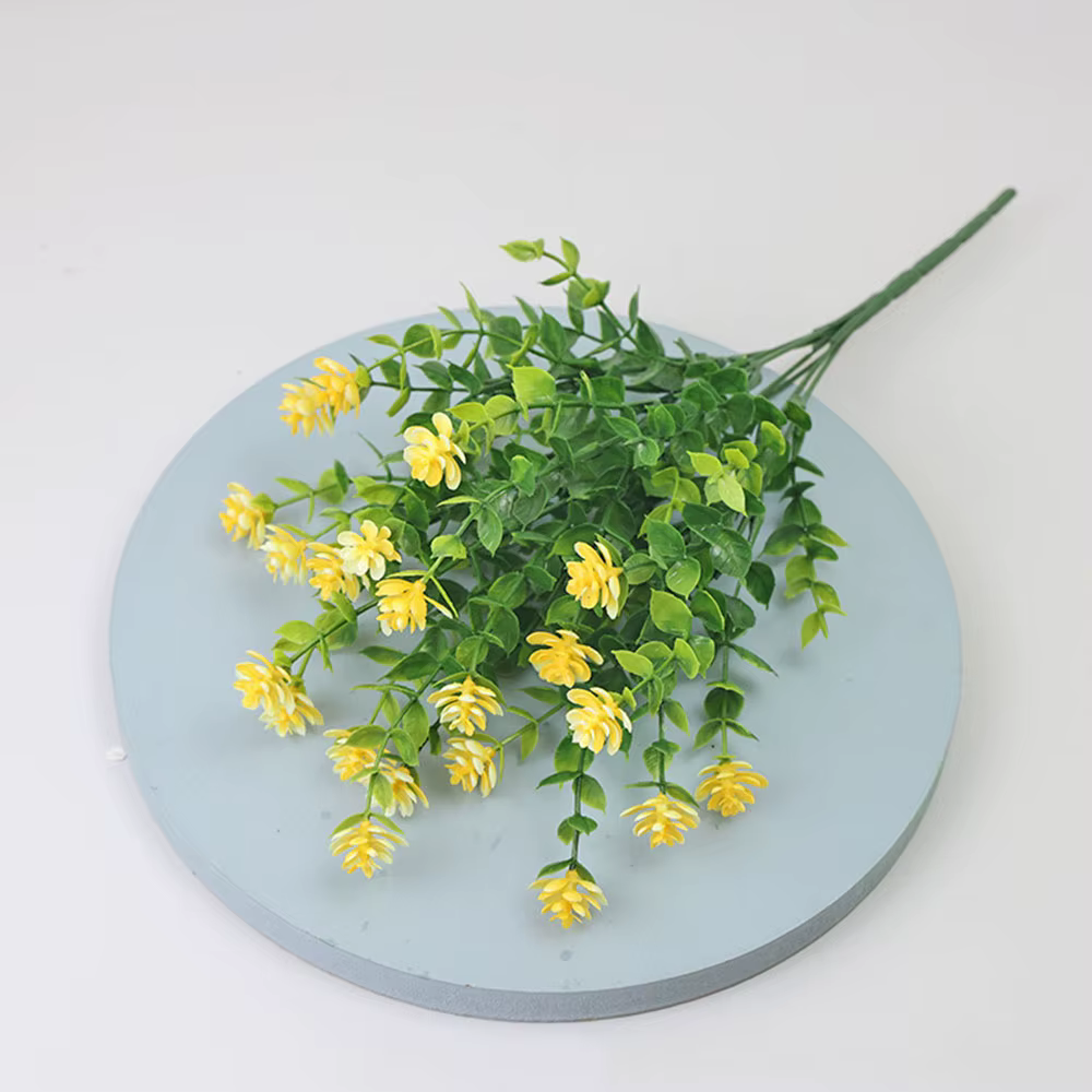 Fleurs artificielles pour décoration de jardin, plantes vertes, fausses fleurs pour cuisine, bureau,