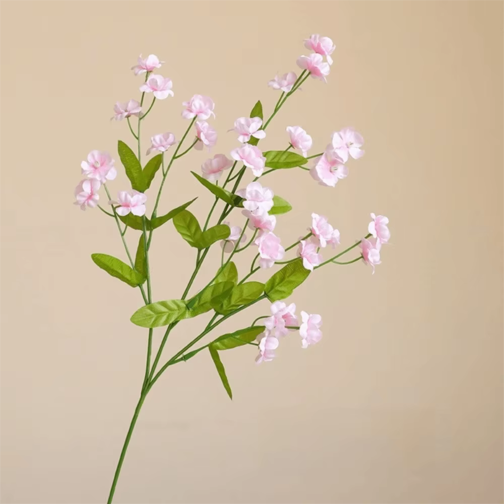 Nouvelles fleurs artificielles de myosotis à longue tige de 47 cm, fleurs de simulation en soie pour