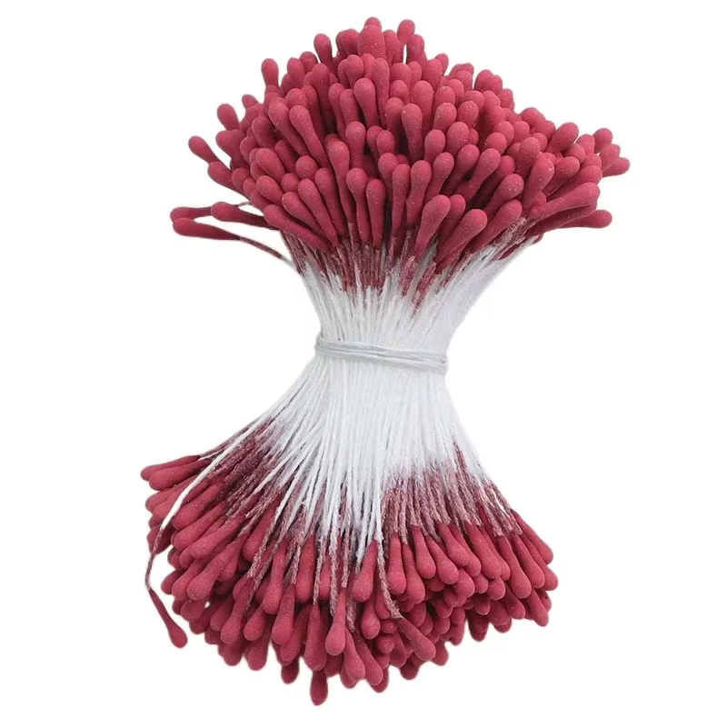 Étamine de fleur artificielle multicolore, étamine masculine à Double tête pour fête de mariage, déc