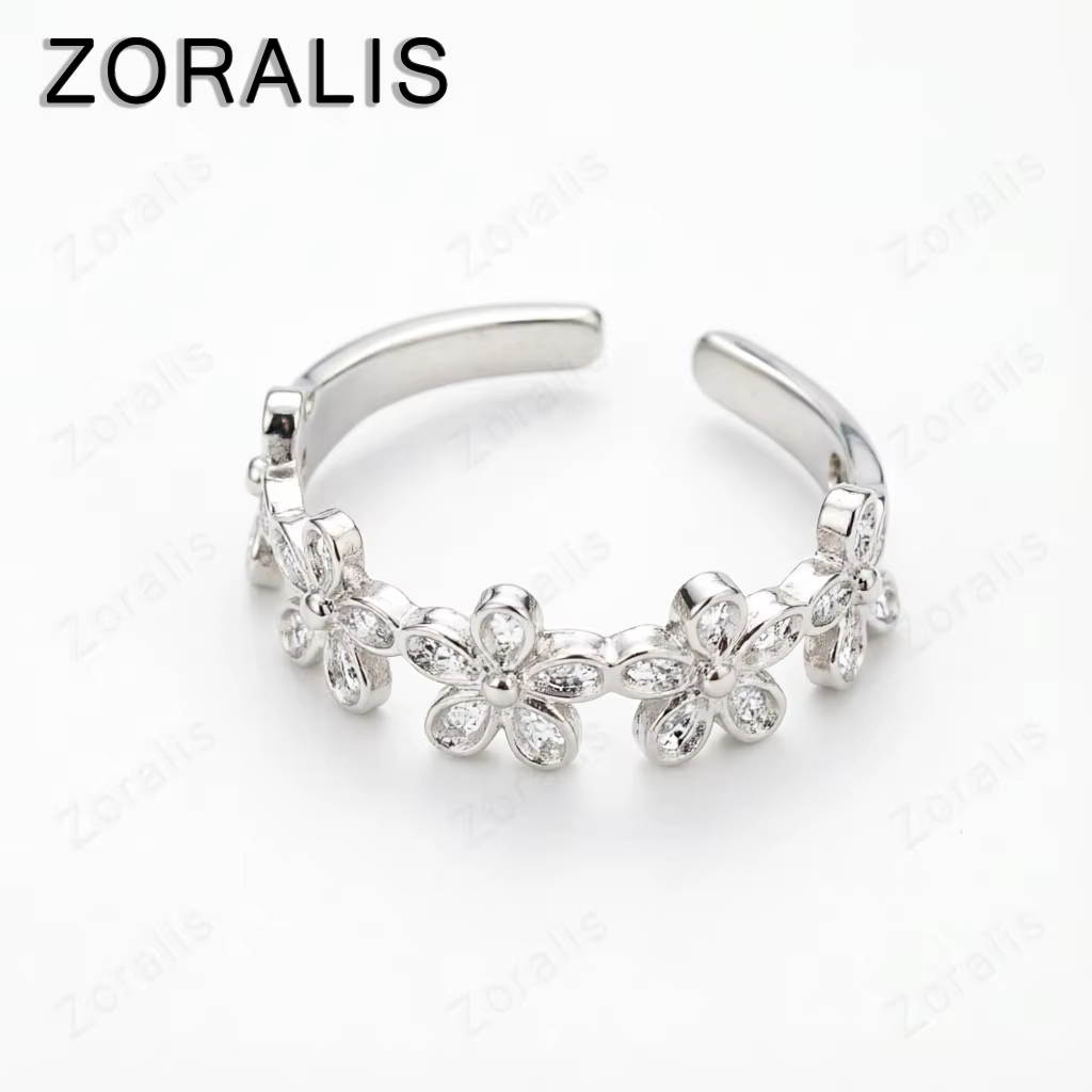 Bague élégante et rétro en or 18 carats pour femme, motif floral, cadeau idéal pour mariage ou fête