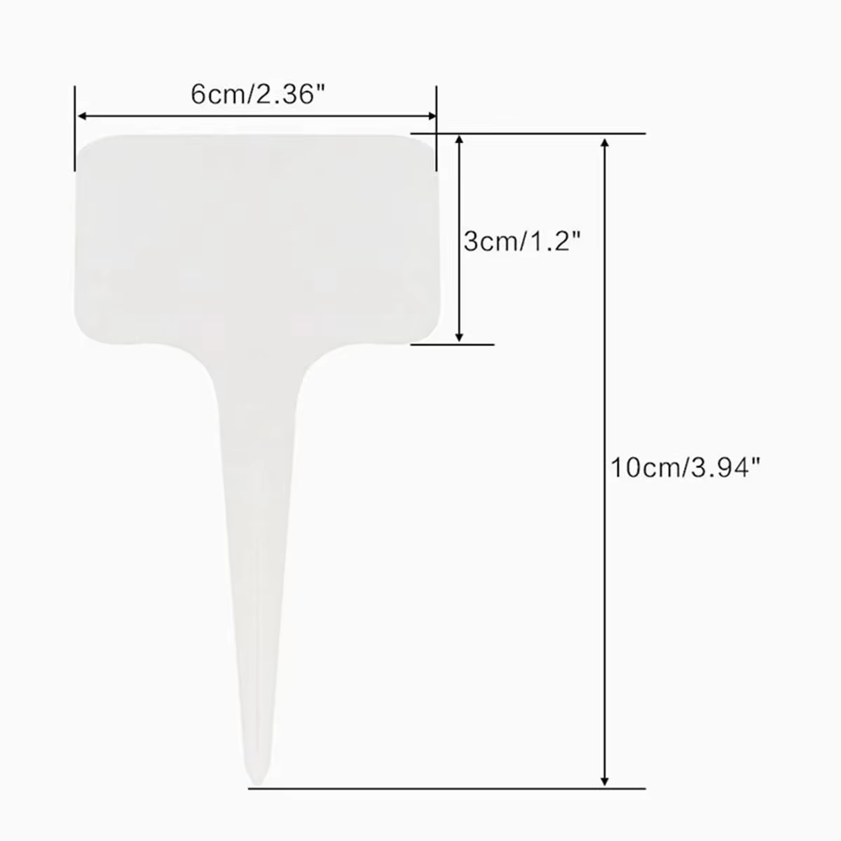 Marqueurs d'étiquettes de plantes de Type T, 50/100 pièces, étanches, PVC, Classification des plante