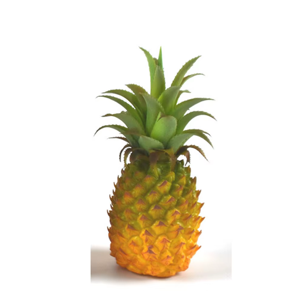 Grand ananas jaune Fruits tropicaux, mousse décorative, Imitation artificielle, fausses décorations,