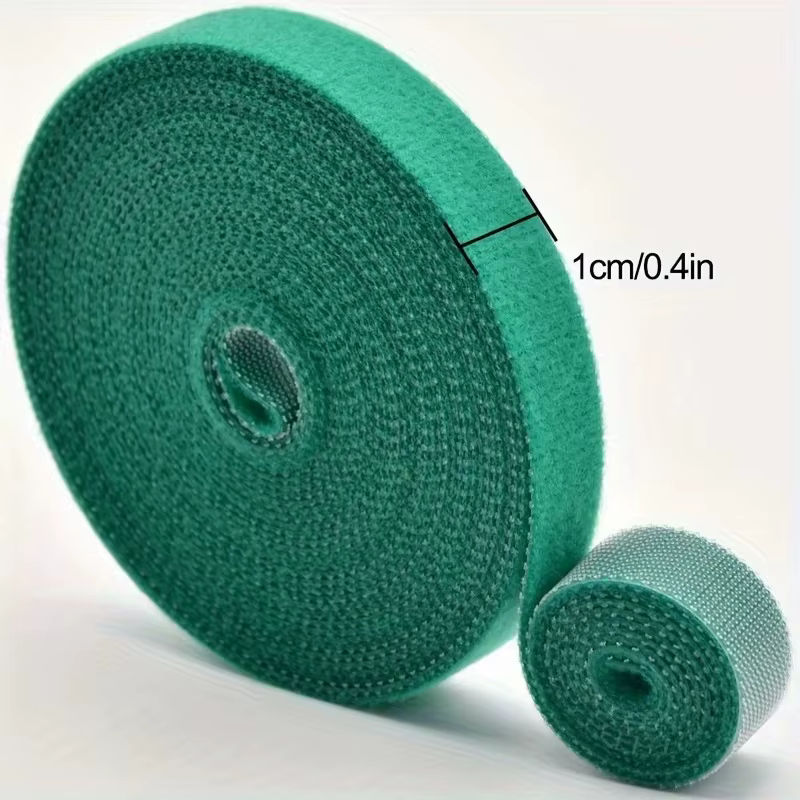 Attaches pour plantes en nylon réutilisables de 10 m, attaches pour plantes de jardin vertes, attach