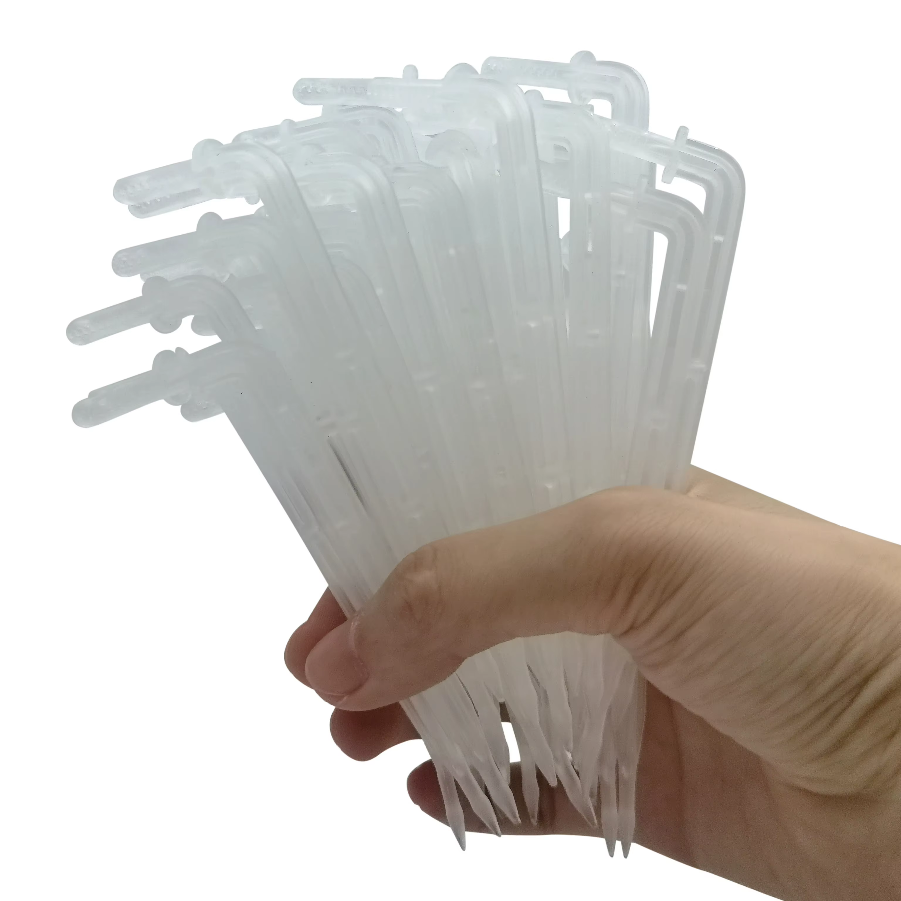 Kit d'irrigation par Micro goutte-à-goutte Transparent, 1/4 pouces, régulateur de flèche courbé, con