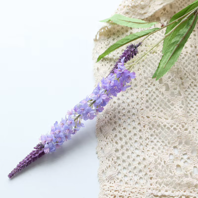 Fleur de simulation de lavande pour affichage de fenêtre, petites fausses plantes fraîches, pôle lon
