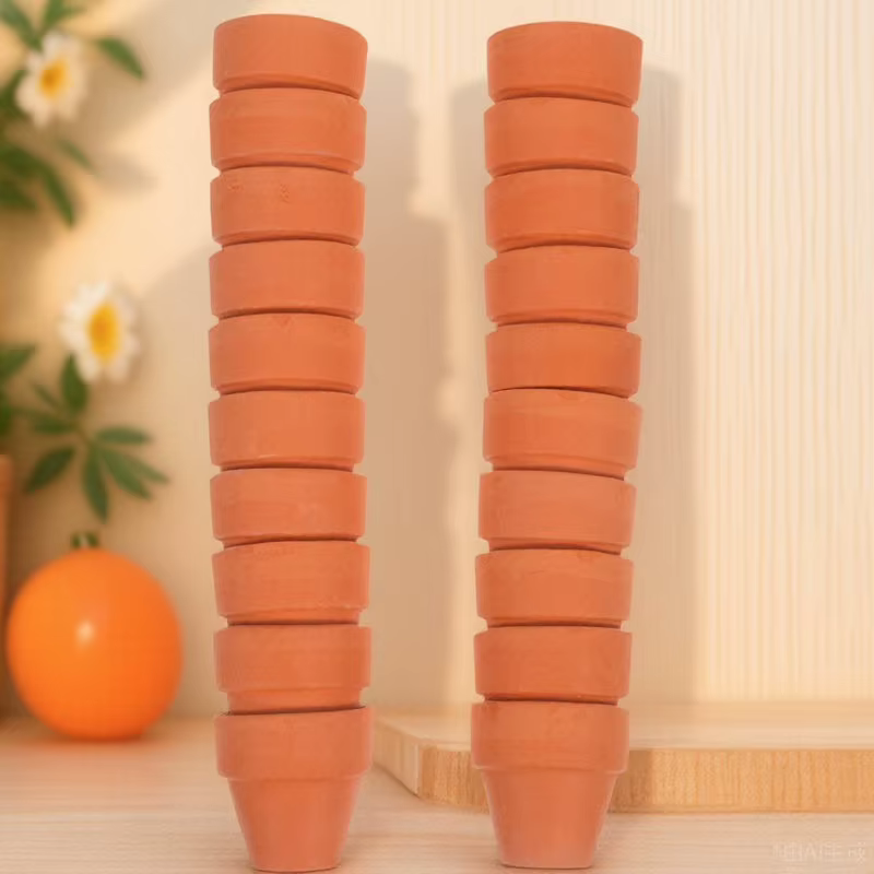 20 pots de fleurs en céramique de petite taille, adaptés aux murs, en terre cuite, mini-pots de pépi